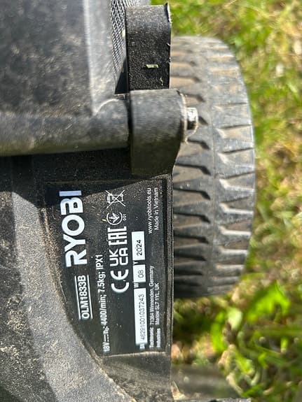Ryobi gräsklippare 18V batteri gul/svart