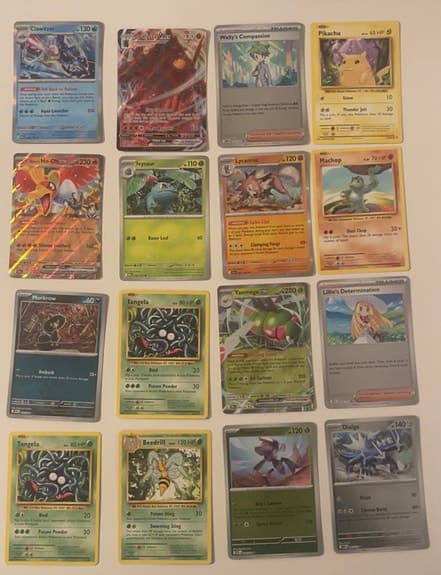 #5 Pokemon bulk kort (ex, holo, trainer, energy)