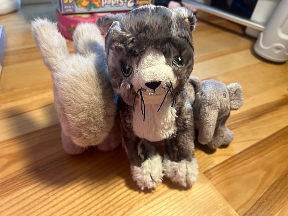 Teddykompaniet mjukisdjur katt, elefant och kanin