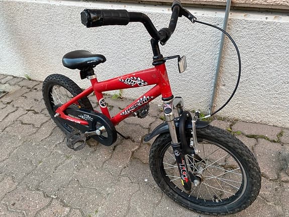 Marvil Dirt röd BMX barncykel 16" unisex