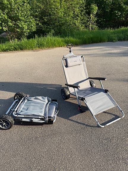 WeCamp Beachvagn strandstol/vagn grå
