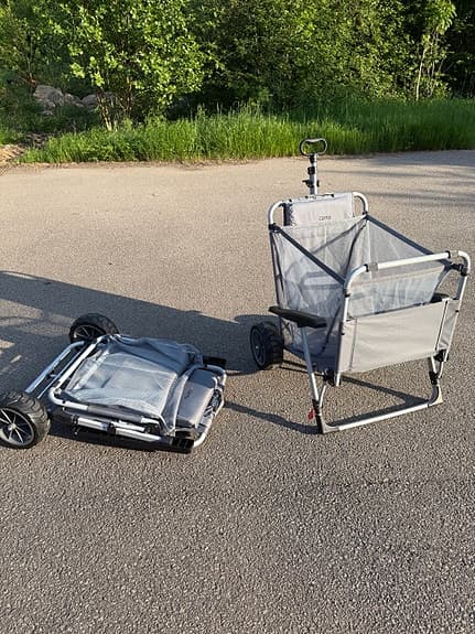 WeCamp Beachvagn strandstol/vagn grå