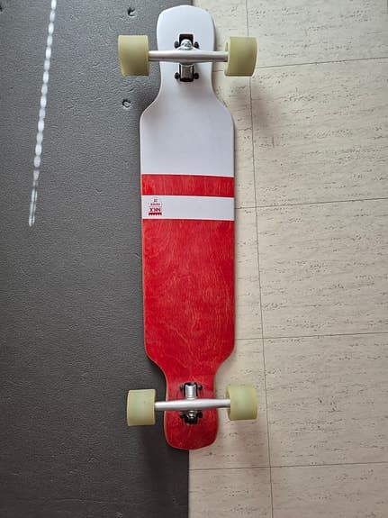 NKX longboard röd/vit