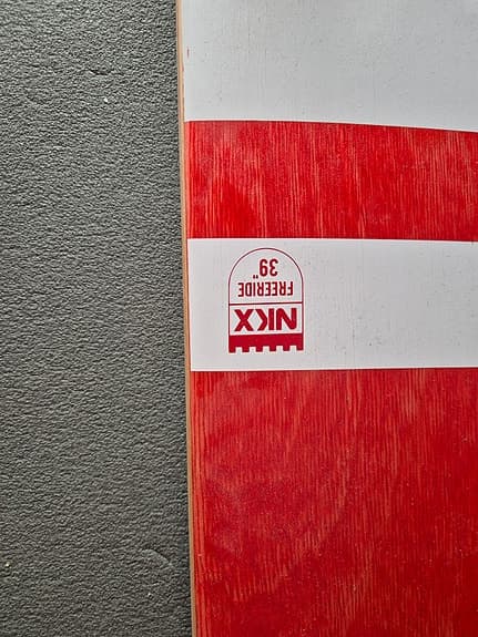 NKX longboard röd/vit