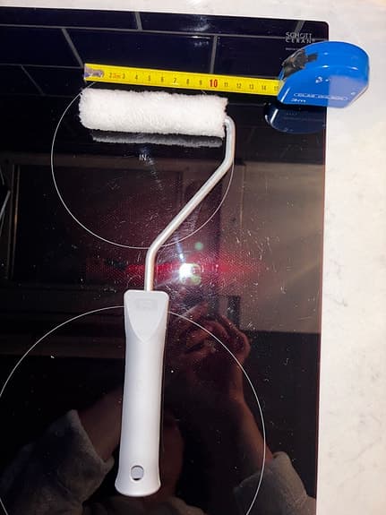 Målarroller liten med plastskaft