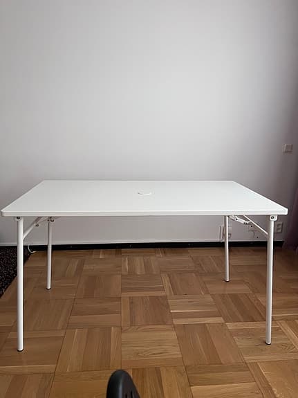 Ikea TORPARÖ bord utomhus 130x74 cm vitt fällbart