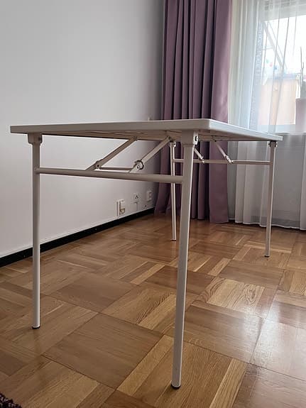 Ikea TORPARÖ bord utomhus 130x74 cm vitt fällbart