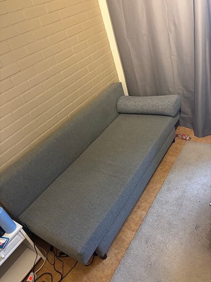 Bäddsoffa, Grå
