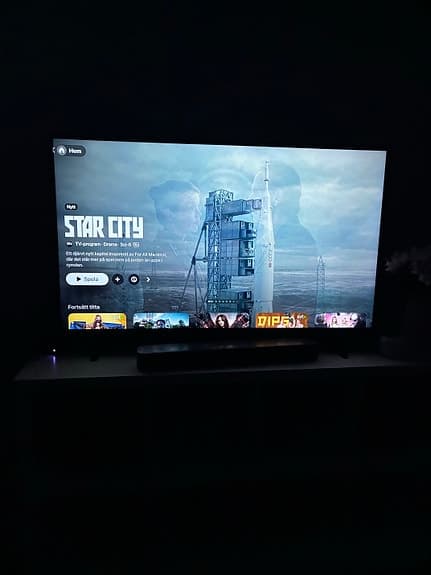 50 tum tv med  apel tv & JBL ljud system.