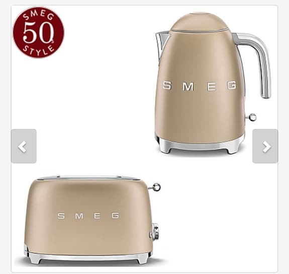 Smeg vattenkokare och brödrost 5000 kr