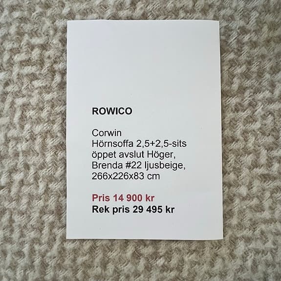 Rowico Corwin soffa