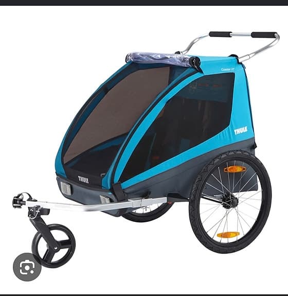Toppenfin cykelvagn thule coaster XT, 2 SITS