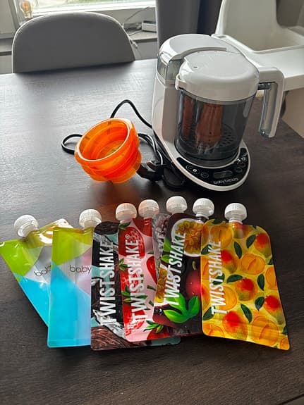 Baby brezza matberedare med klämpåsar