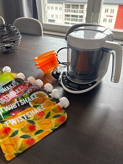 Baby brezza matberedare med klämpåsar
