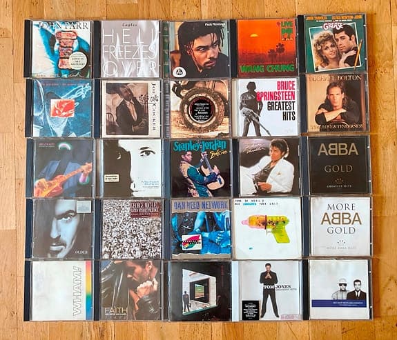 Mixpaket CD 25 st - Pop, Rock, Funk, Syntpop, Filmmusik