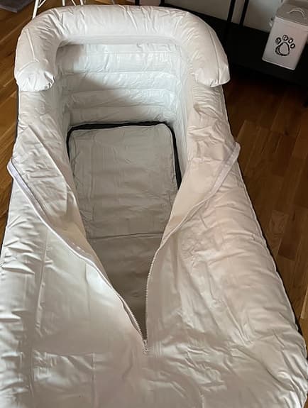 Uppblåsbart badkar 250 l 158x85x54 cm