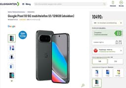 Google Pixel 10 Obsidian (Helt ny i kartong)
