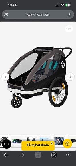 Cykelvagn hamax 2 barn
