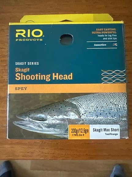 RIO Skagit Max Short Shooting Head 200gr/12,9g 17ft Teal/Orange
