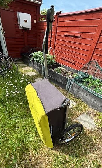 Cykelvagn lastvagn gul/svart