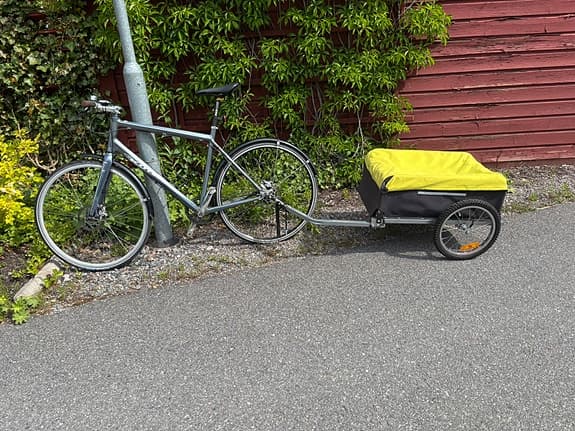 Cykelvagn lastvagn gul/svart