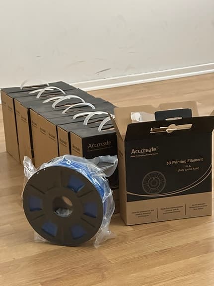 10 paket nya filament till 3D-skrivare, 1,75 mm, PLA 1*10kg,  olika färger