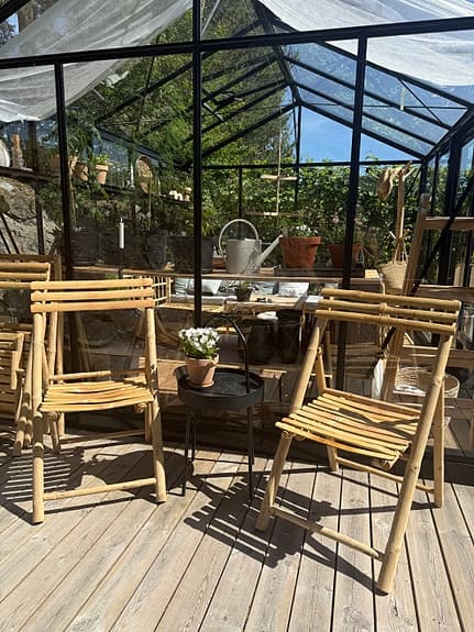 4 st hopfällbara stolar i bambu från Tine K home