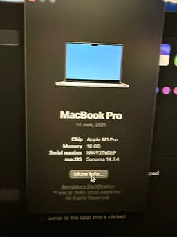 MacBook Pro 14" 2021 M1 Pro, 16GB, 1TB UK Silver