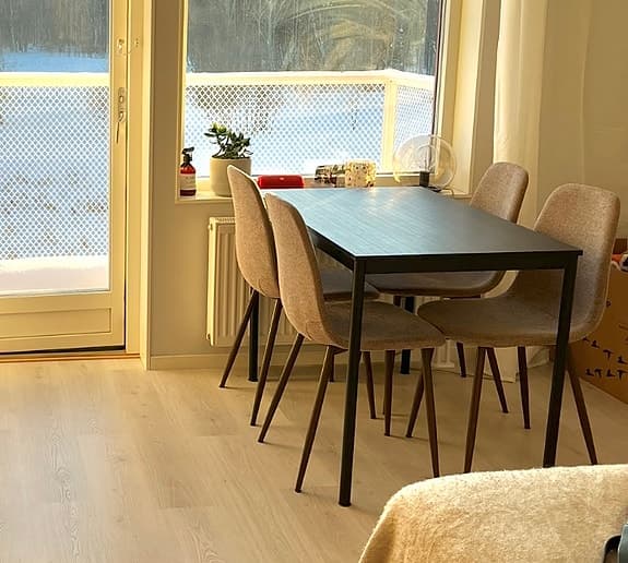 4 Stolar och Matbord