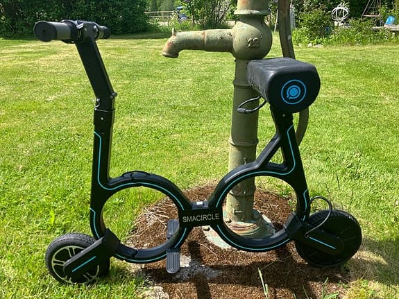 Ihopfällbar el-cykel, unik