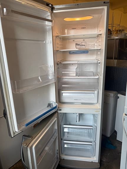 LG kombiskåp kyl och frys rostfri