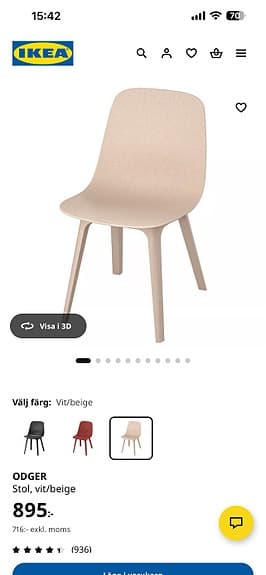 ODGER matstolar IKEA