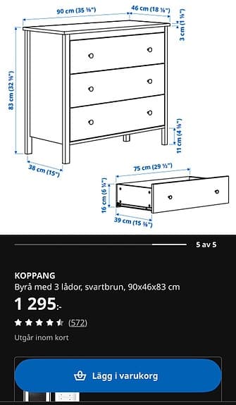 IKEA Koppang byrå