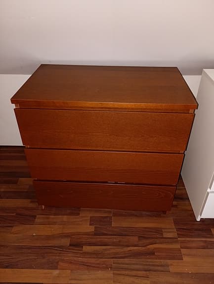 Malm Ikea Klädbyråer Hurts Brun och Vit