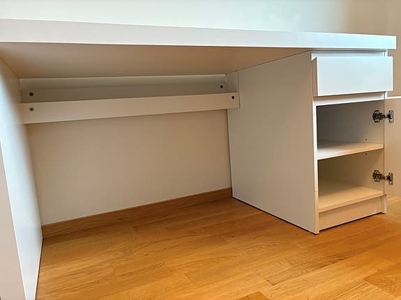 Skrivbord, vit, 140 x 65 cm, IKEA Malm