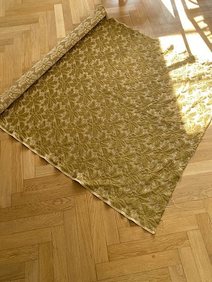 Vintage möbeltyg / jacquardtyg ca 150 cm brett, 5–7 meter