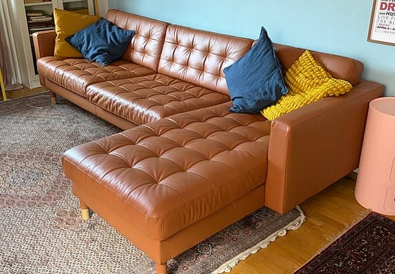 IKEA Landskrona 4-sitssoffa med schäslong
