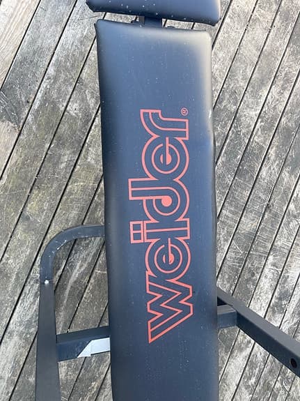 Weider bänkpress träningsbänk svart