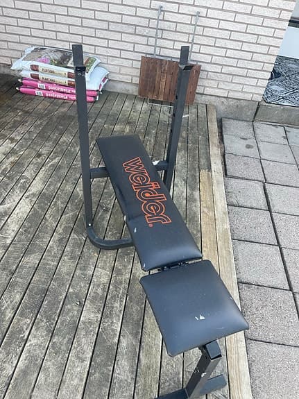 Weider bänkpress träningsbänk svart