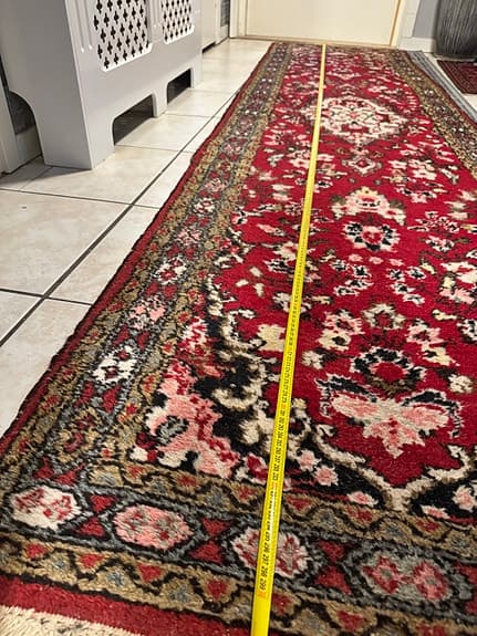 &Tradition röd gångmatta orientalisk mönstrad ca 80 cm bred
