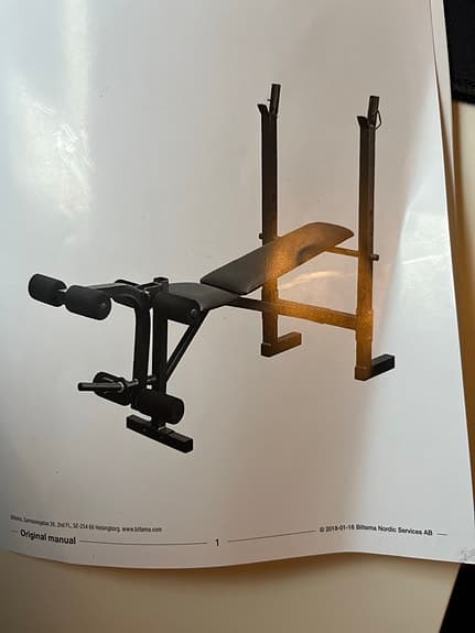 Träningsbänk