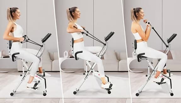 Ihopvikbar motionscykel