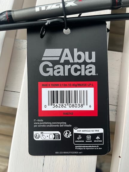 Abu Garcia MAX X Power 2,13 m 13–45 g haspelspö med rulle