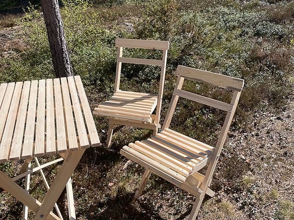 Trädgårdsgrupp - nygjord