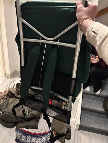 Bärstol ryggbärstol för barn grön