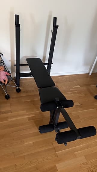 Träningsbänk svart