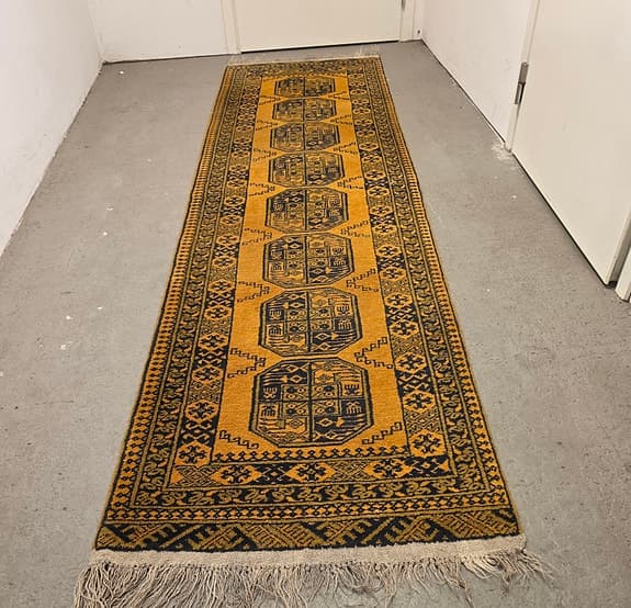 äkta handknut bochara ull i matta mjuk och tjock