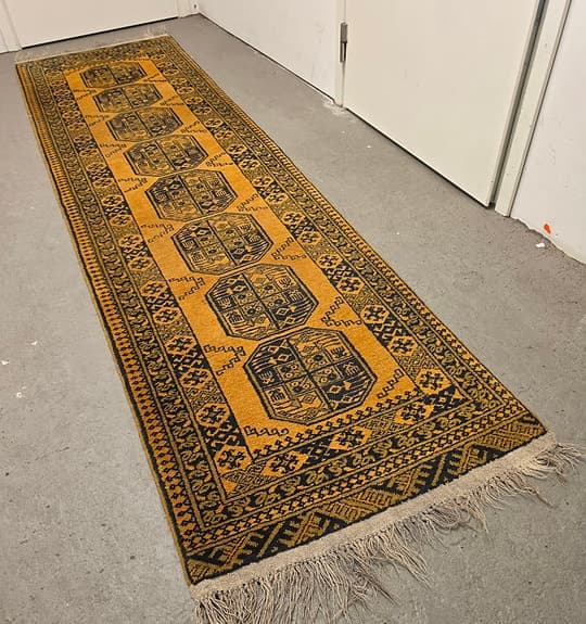 äkta handknut bochara ull i matta mjuk och tjock