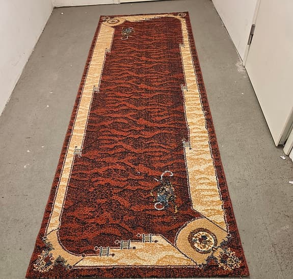 vacker mönster matta mjuk och tjok