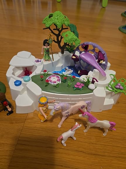 Playmobil älv- och enhörningslekset med figuriner